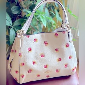 COACH Hallie Floral Shoulder Bag